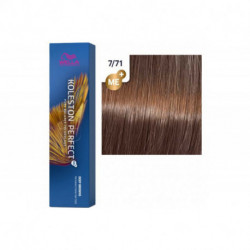 Стойкая крем-краска для волос Wella Professional Koleston Perfect Me+ 7/71 Янтарная куница, 60 мл