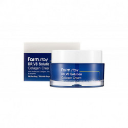 FarmStay Крем для лица с коллагеном - Dr-V8 solution collagen cream, 50мл