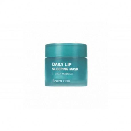 FarmStay Маска для губ увлажняющая ночная с центеллой - Daily lip sleeping mask cica madeca, 20г