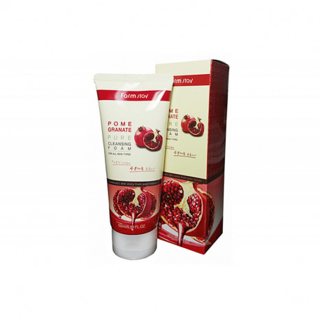 FarmStay Пенка очищающая с экстрактом граната - Pomegranate pure cleansing foam, 180мл