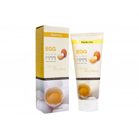 FarmStay Пенка очищающая с яичным экстрактом - Egg pure cleansing foam, 180мл